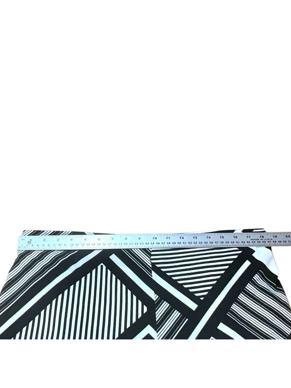JULES & LEOPOLD Poly Spandex Slinky Wide Leg Geometric Print Pull On Pants XL - Picture 6 of 11